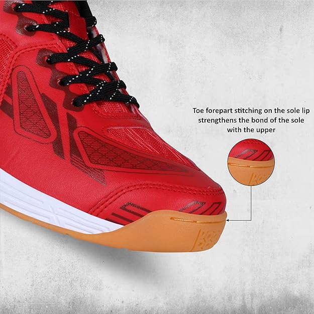 NIVIA APPEAL 3.0 BADMINTON SHOE - CRIMSON RED / RED