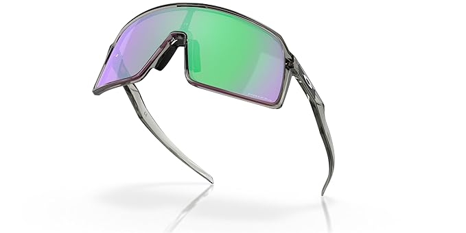 Oakley Men Rectangle Sunglasses - 0OO9406-Grey Frame / Green Lens