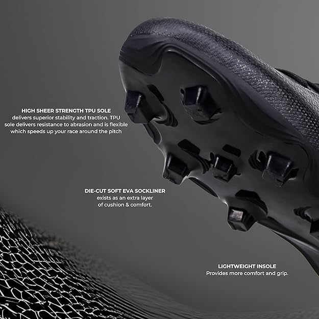 NIVIA CARBONITE 7.0 FOOTBALL STUD - BLACK