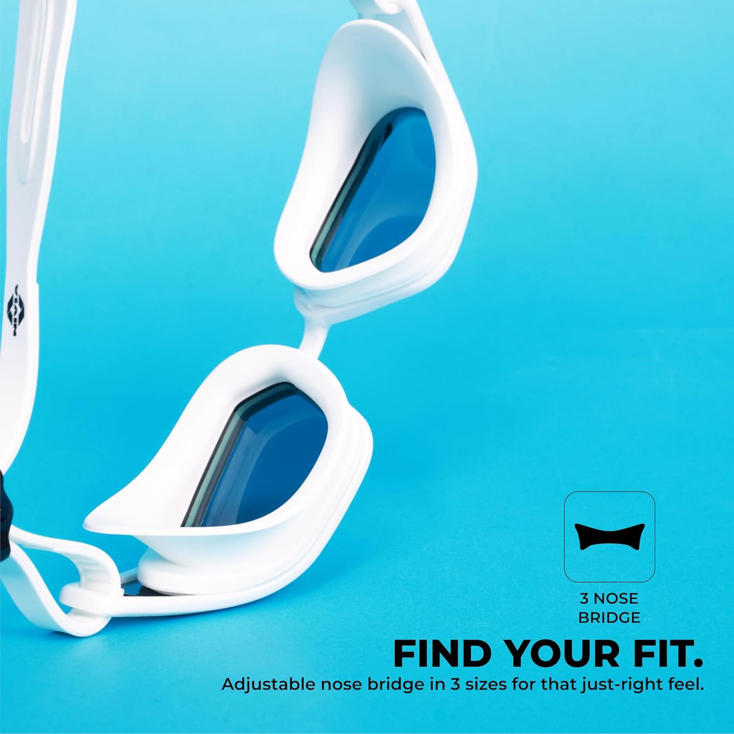 NIVIA SPORTZ SWIMMING GOGGLES - WHITE