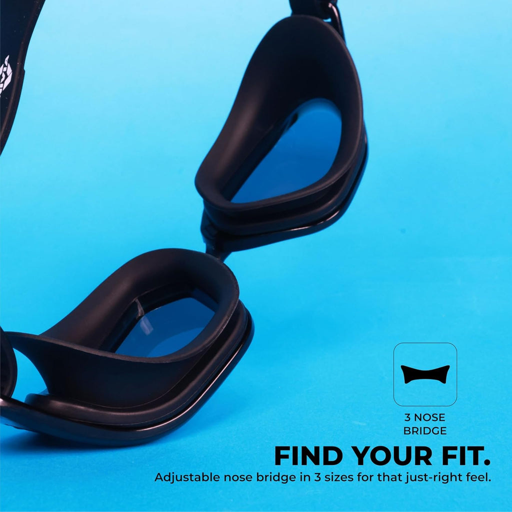 NIVIA SPORTZ SWIMMING GOGGLES - BLACK