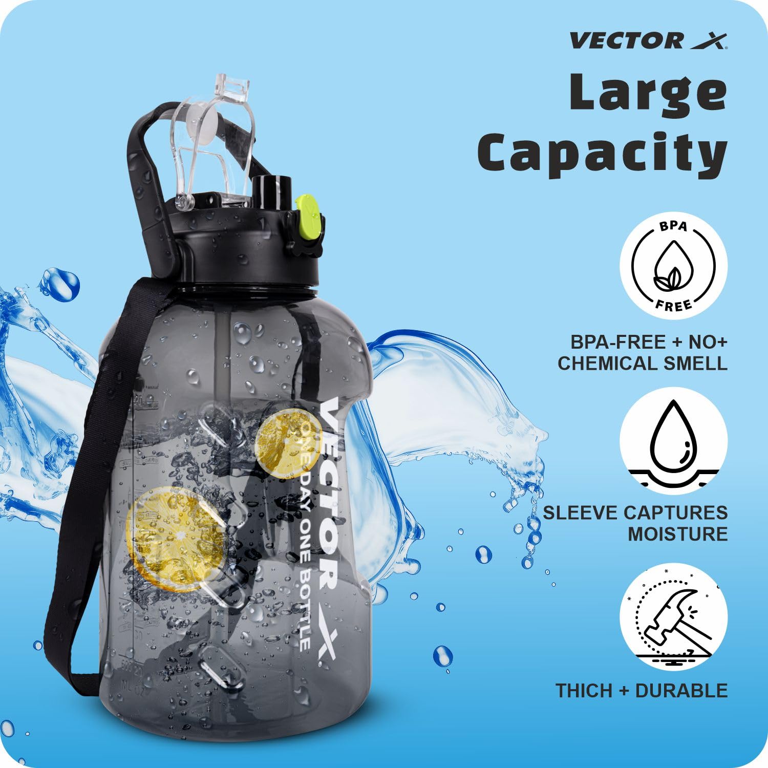 VECTOR-X GALLON BOTTLE ONE DAY ONE BOTTLE 3000ML