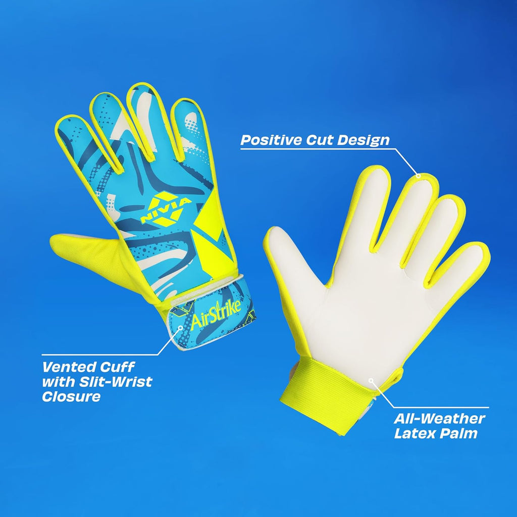 NIVIA AIR STRIKE F.B G/KEEPER GLOVES BLACK/GREEN