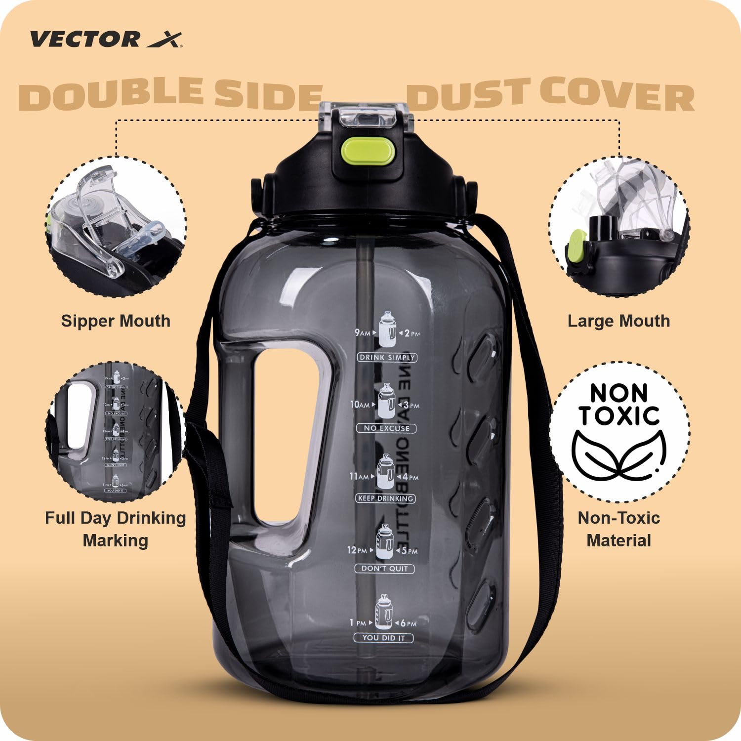 VECTOR-X GALLON BOTTLE ONE DAY ONE BOTTLE 3000ML