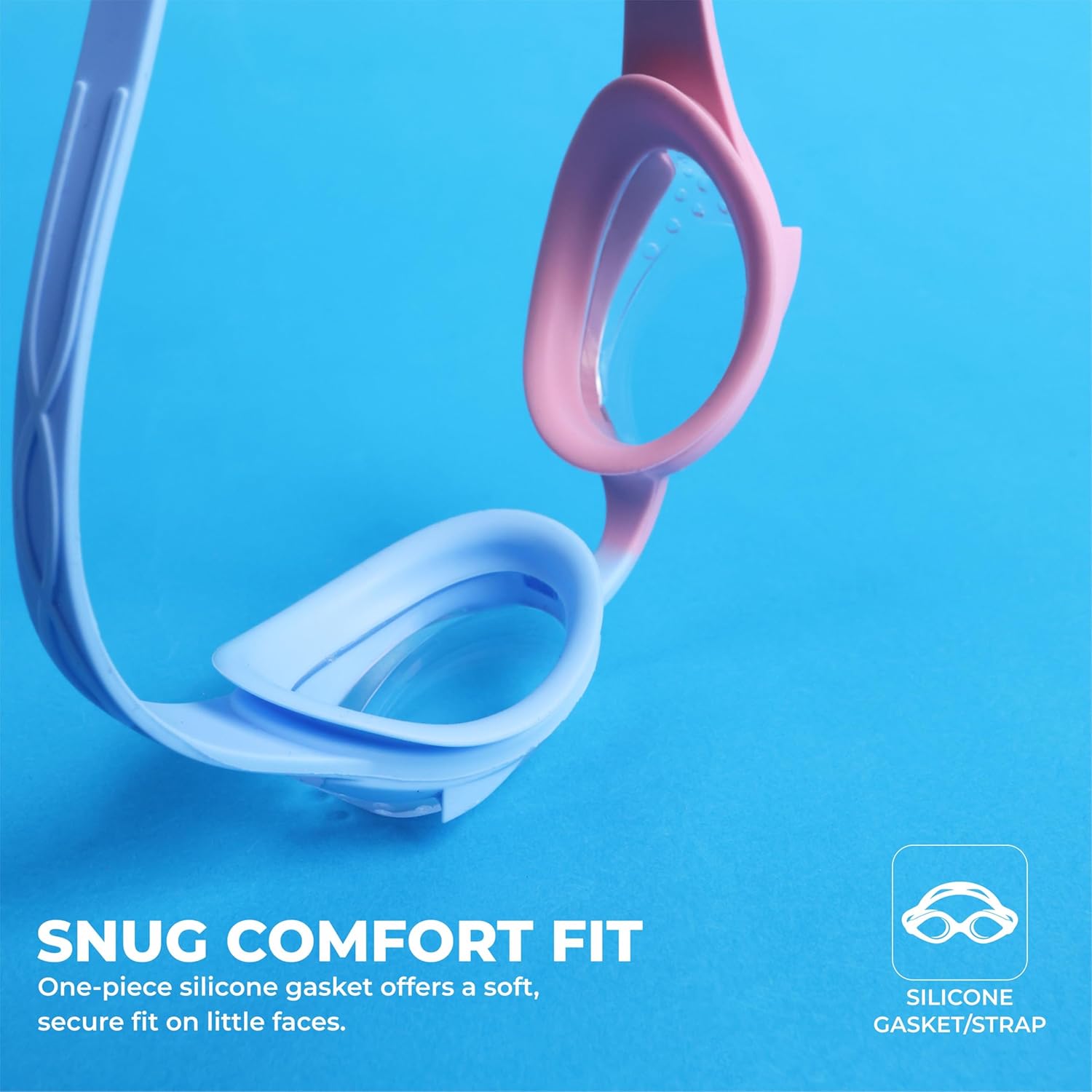 NIVIA KIDDIES JR. 2.0 SWIMMING GOGGLES - PINK/BLUE