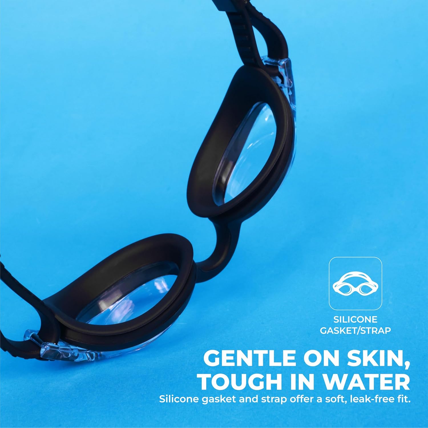 NIVIA SCOOL JR. SWIMMING GOGGLES - BLACK