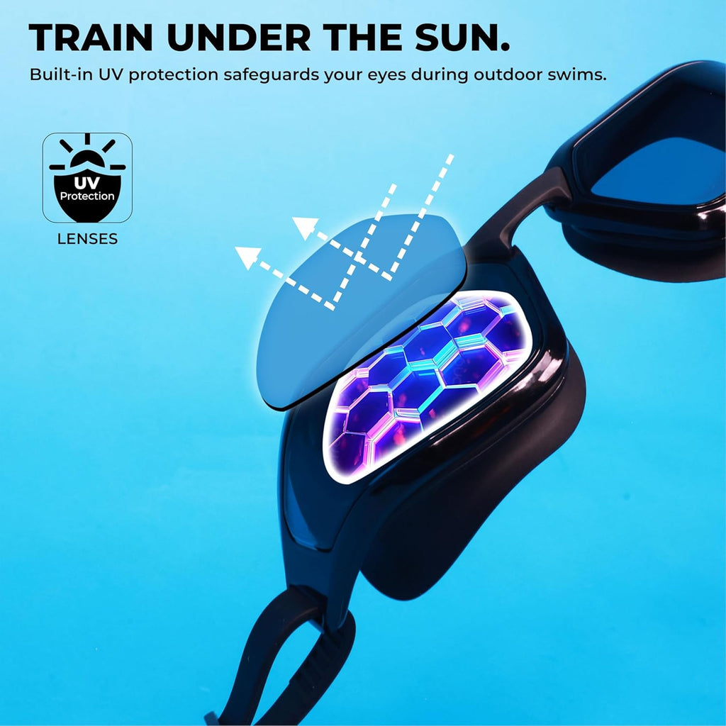 NIVIA SPORTZ SWIMMING GOGGLES - BLACK