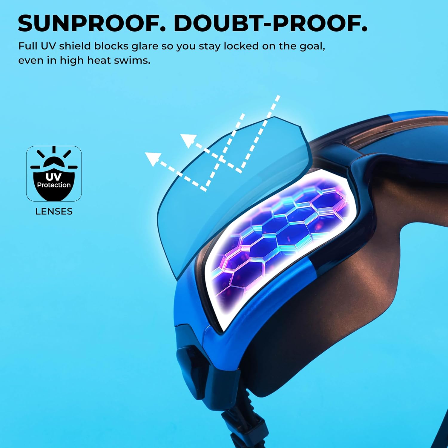NIVIA PRO MASK 2.0 SWIMMING GOGGLES - BLACK/BLUE