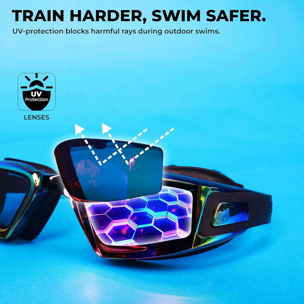 NIVIA VIPER 2.0-M SWIMMING GOGGLES - BLACK (MIRROR)