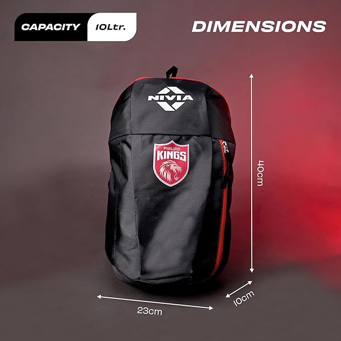 NIVIA PUNJAB KINGS PULSE JUNIOR BAG-GREY