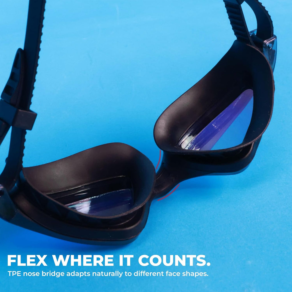 NIVIA UNICORE 2.0-M SWIMMING GOGGLES - BLACK (MIRROR)