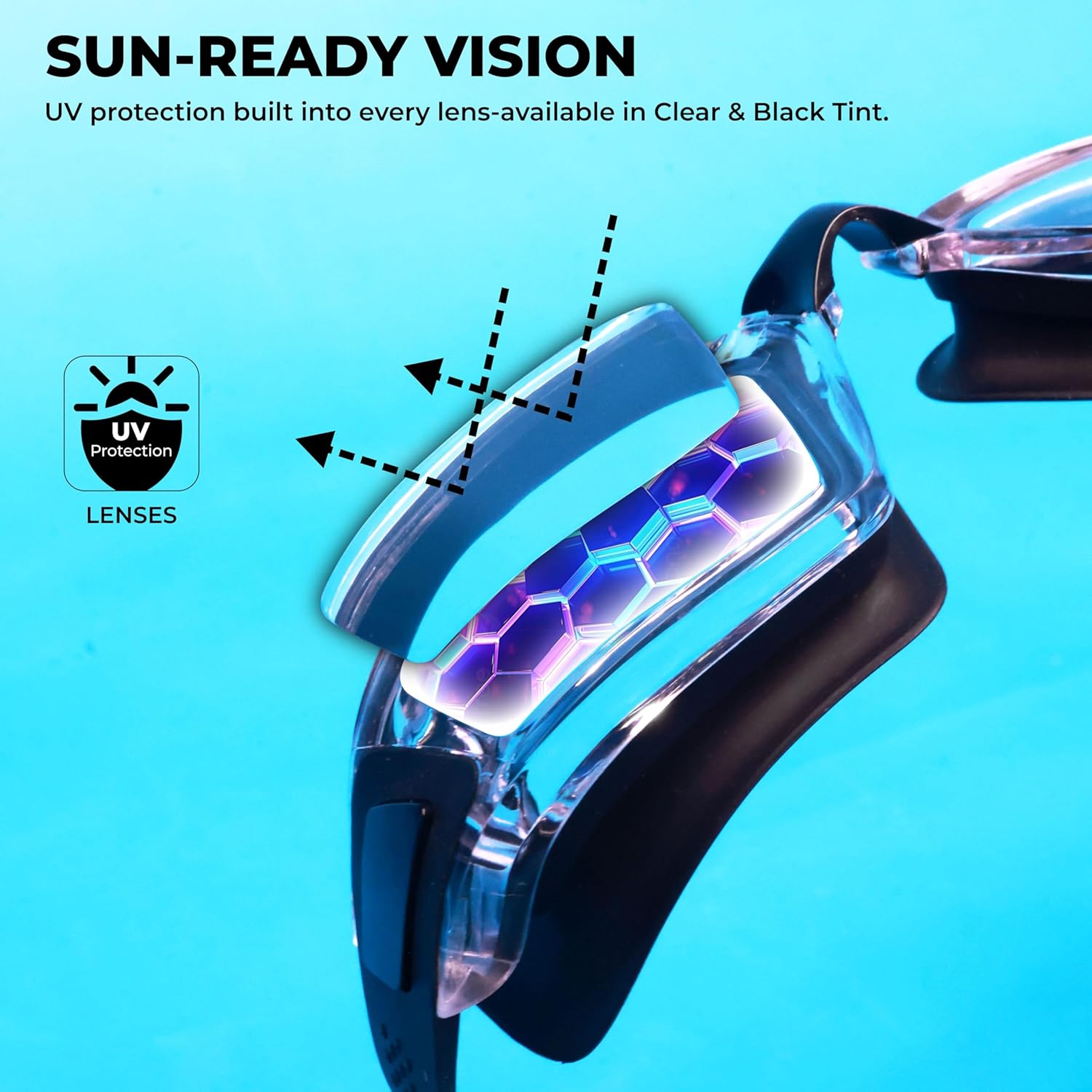 NIVIA VIPER 2.0 SWIMMING GOGGLES - BLACK (CLEAR)