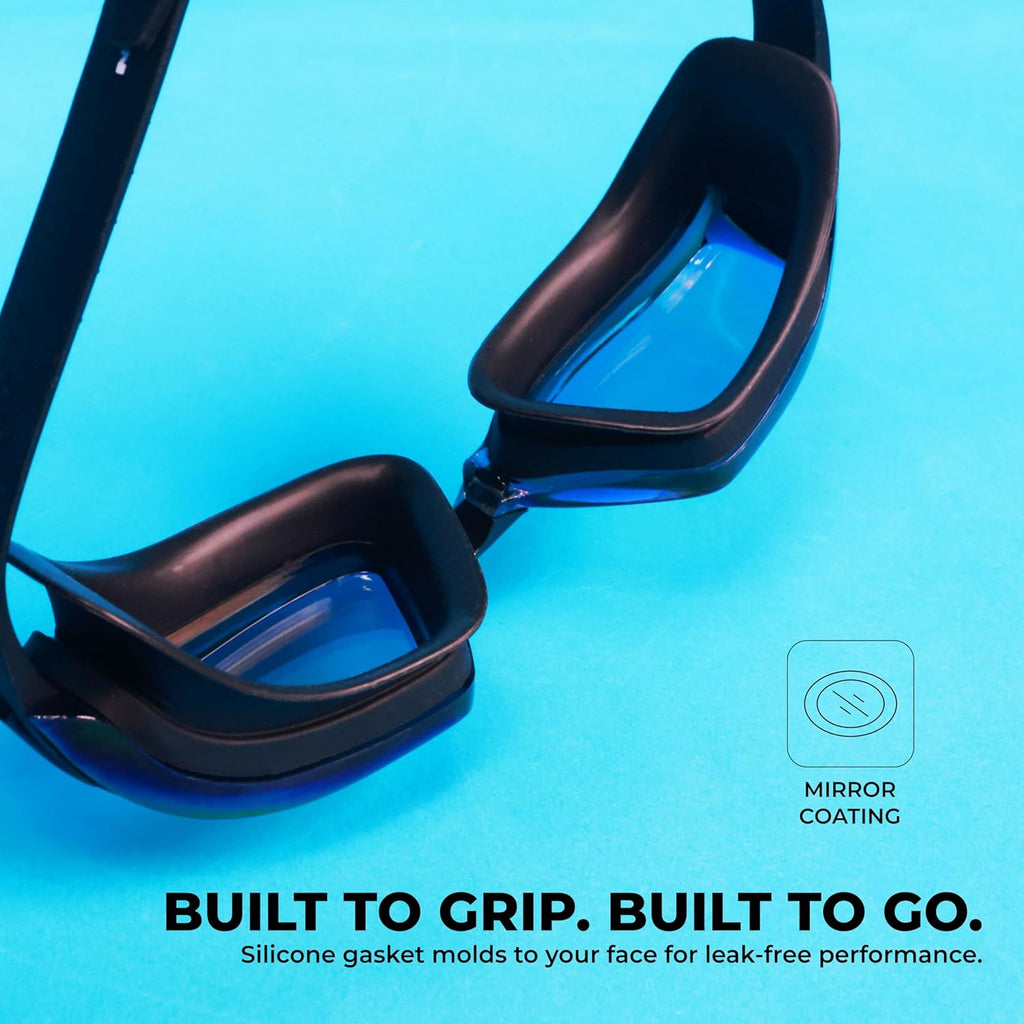 NIVIA VIPER 2.0-M SWIMMING GOGGLES - BLACK (MIRROR)