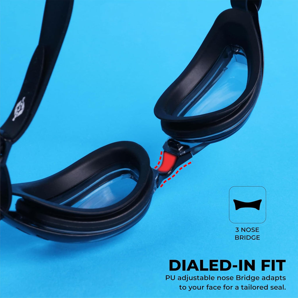 NIVIA ELIMINATOR 2.0 SWIMMING GOGGLES - BLACK