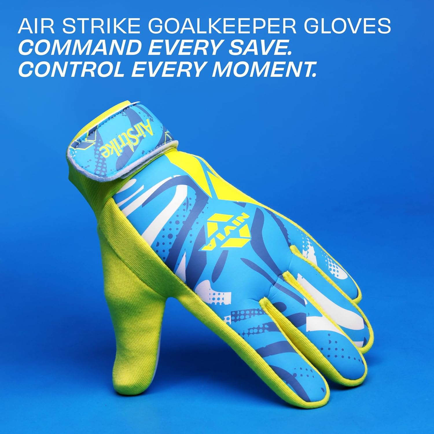 NIVIA AIR STRIKE F.B G/KEEPER GLOVES BLACK/GREEN