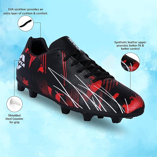 NIVIA INFRA 2.0 FOOTBALL SHOE - BLACK RED 04/2