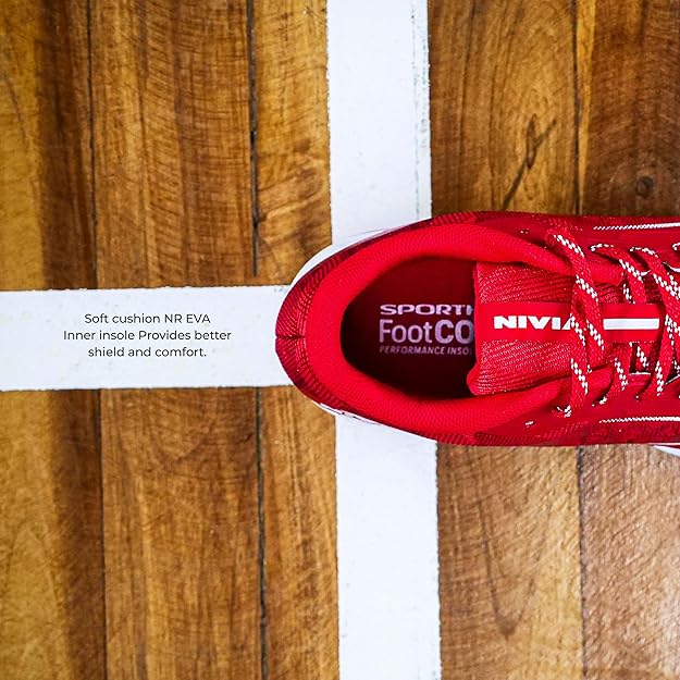 NIVIA HY-COURT 3.0 BADMINTON SHOE - RED