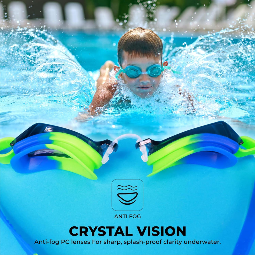 NIVIA SPLASH JR. 2.0 SWIMMING GOGGLES - BLUE/GREEN
