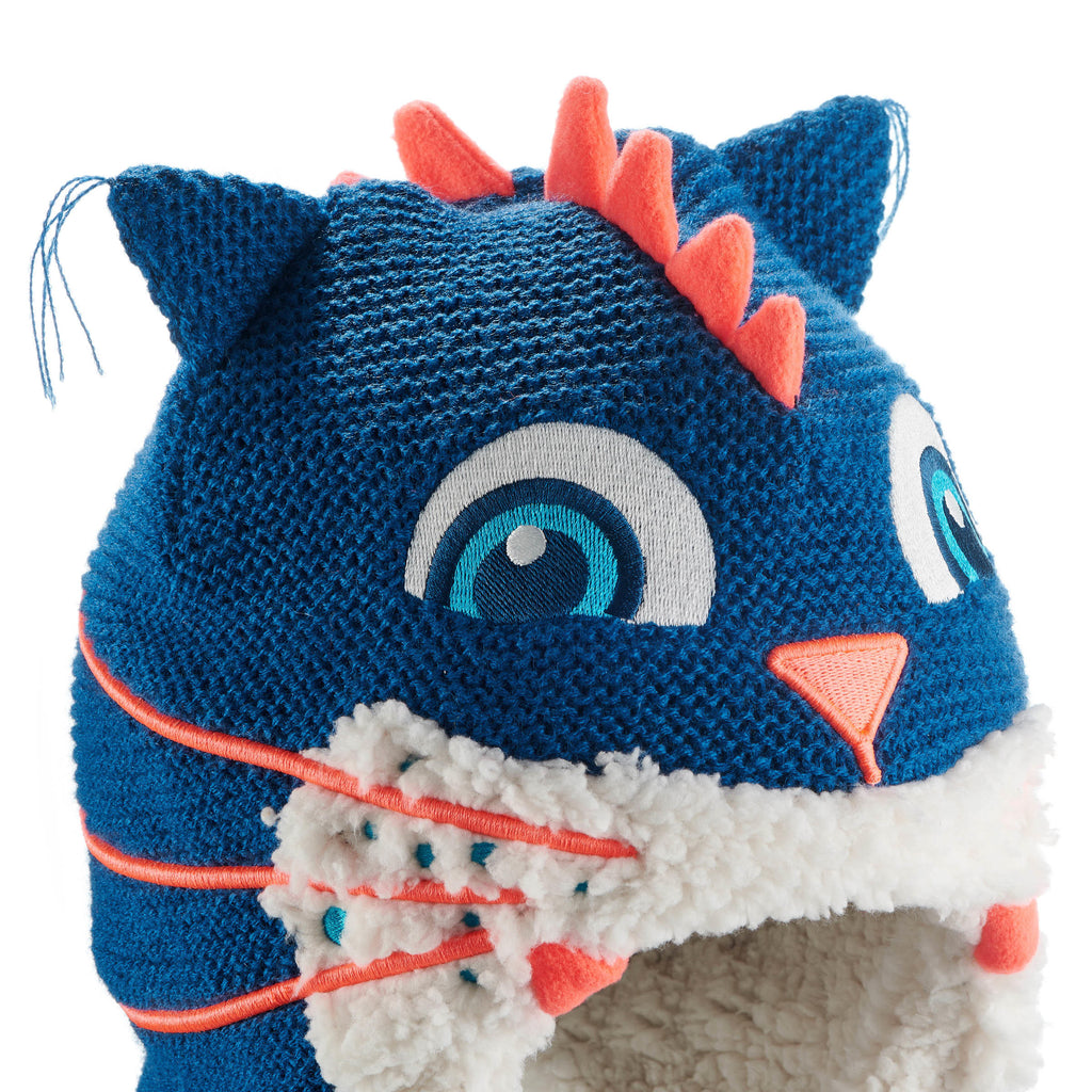 Kids’ Peruvian Ski Hat Monstercat - Blue