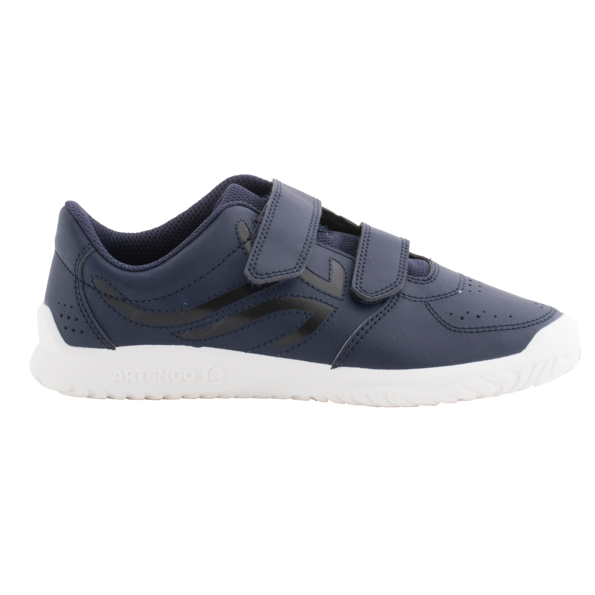 Kids Tennis Non-Marking Velcro Shoe - Dark Blue